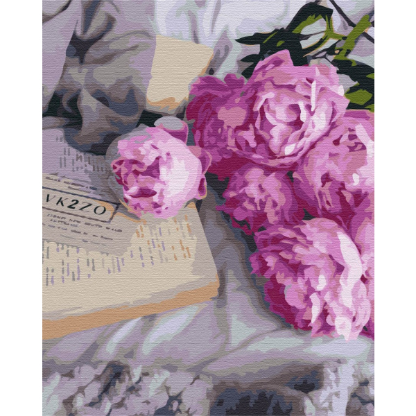 Картина по номерам Квіти - Півонії