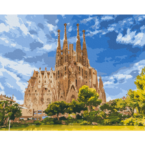 Картина по номерам Города - Собор Святого Сімейства