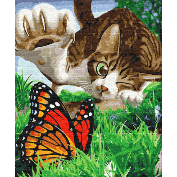 Картина по номерам Тварини, птахи та риби - Пухнастий мисливець