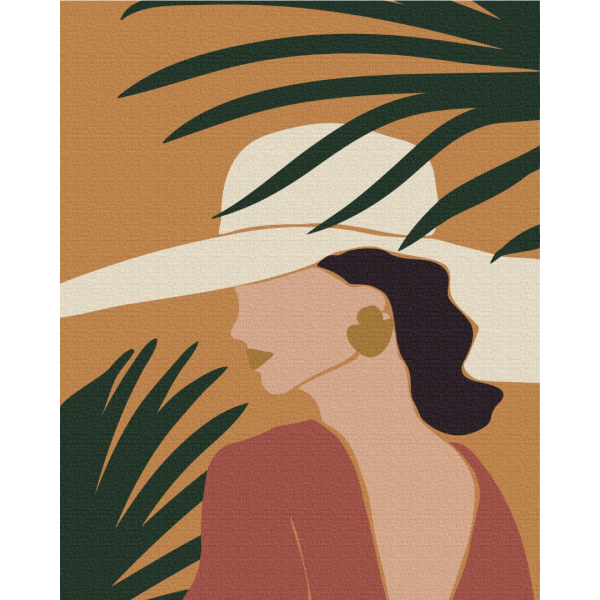 Картина по номерам Для початківців - Пастельные тропики: триптих 3