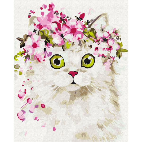 Картина по номерам Тварини, птахи та риби - Здивована киця