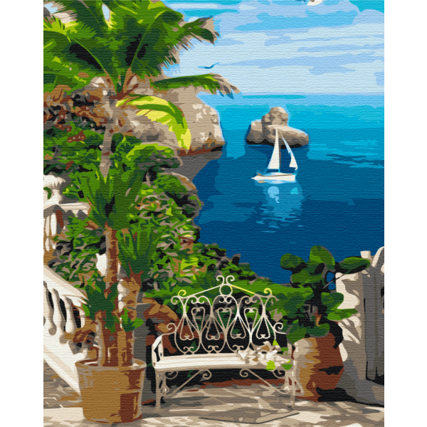 Картина по номерам Природа - Курорт під пальмами