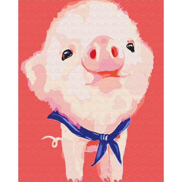 Картина по номерам Тварини, птахи та риби - Маленьке поросятко