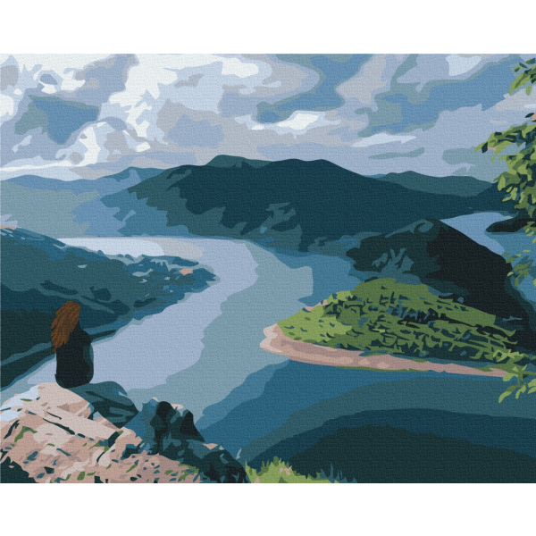 Картина по номерам Природа - Путешественница на краю света