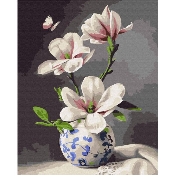Картина по номерам Квіти - Натюрморт с орхидеей