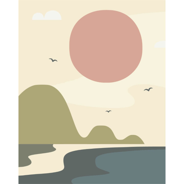 Картина по номерам Для початківців - Солнце Японии продолжение