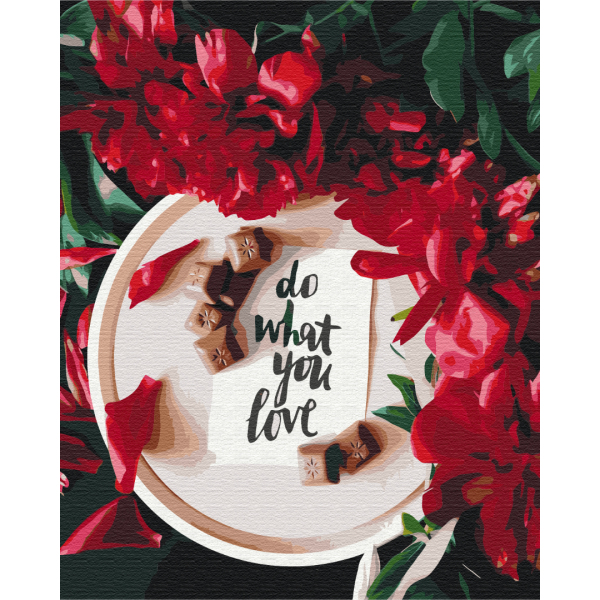 Картина по номерам Квіти - Все что ты любишь