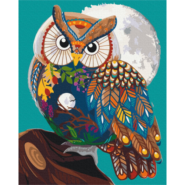 Картина по номерам Тварини, птахи та риби - Мудрий сторож