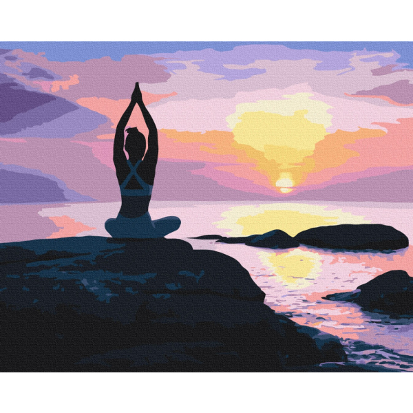 Картина по номерам Люди на картинах - Ранкова медитація