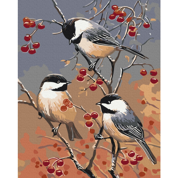 Картина по номерам Тварини, птахи та риби - Синички повернулись