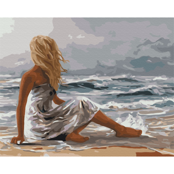 Картина по номерам Люди на картинах - Дотик моря