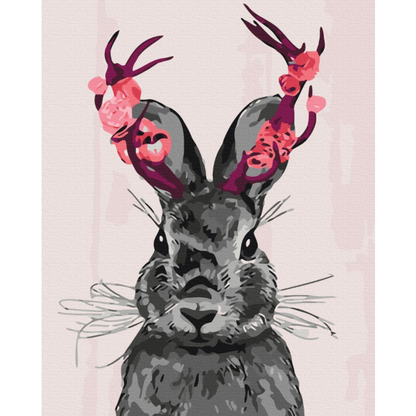 Картина по номерам Тварини, птахи та риби - Фантастичний кролик