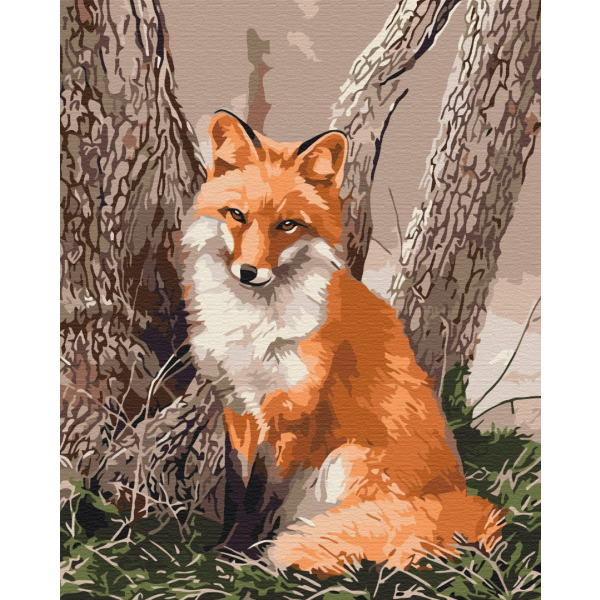 Картина по номерам Тварини, птахи та риби - Лесная лисичка
