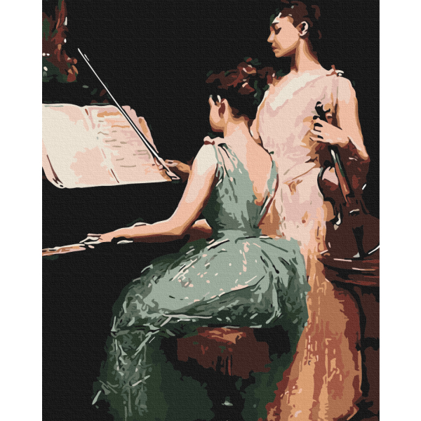 Картина по номерам Люди на картинах - Мелодії юності