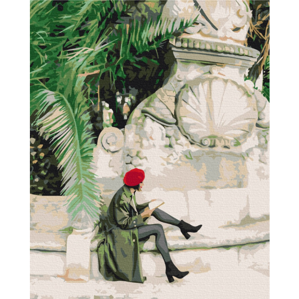 Картина по номерам Люди на картинах - Паризький шик на вулицях Балі