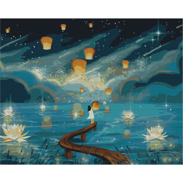 Картина по номерам Природа - Вогники бажань