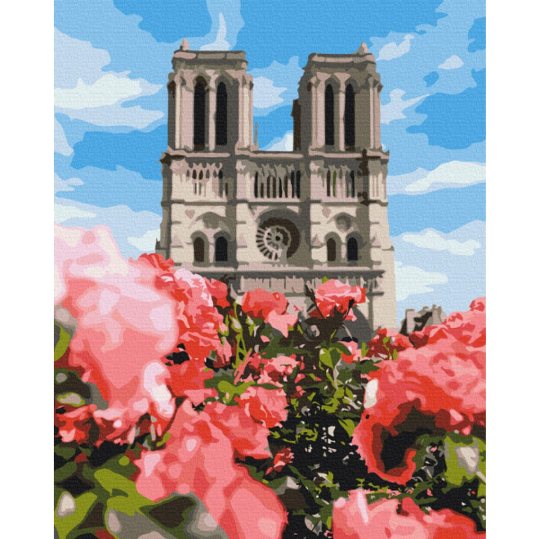Картина по номерам Города - Собор Паризької Богоматері