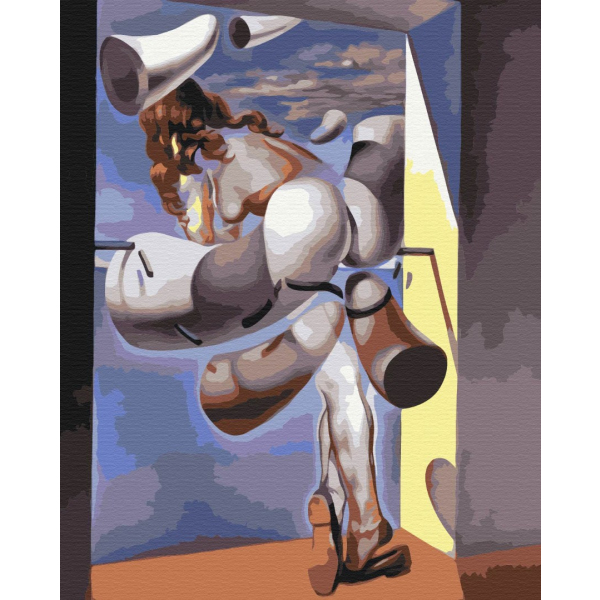 Картина по номерам Репродукції художників - Содомське самовдоволення невинної діви. Сальвадор Далі