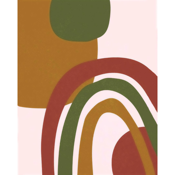 Картина по номерам Для початківців - Триптих Линии стиля 2