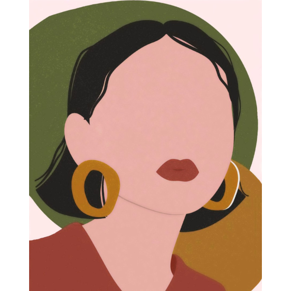 Картина по номерам Для початківців - Триптих Линии стиля 3