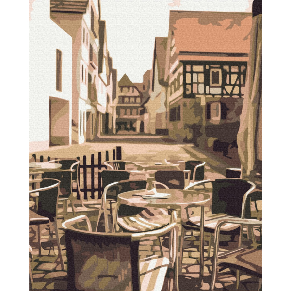 Картина по номерам Города - Кавова вуличка