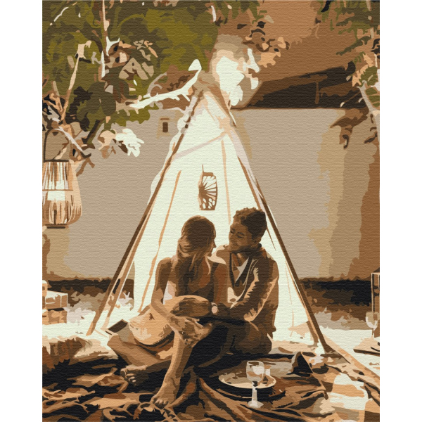 Картина по номерам Романтика - Затишок для двох