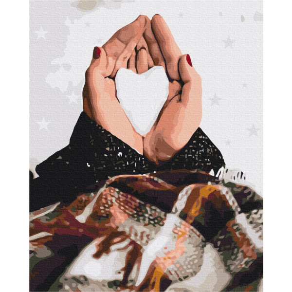 Картина по номерам Затишок, зима, Новий рік, Різдво - Зимова любов