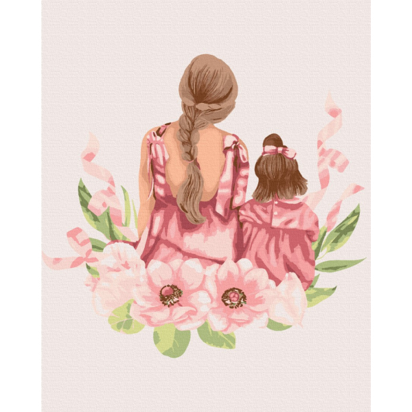 Картина по номерам Люди на картинах - Mother's daughter