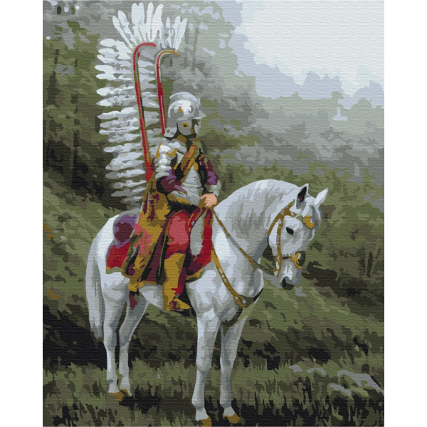 Картина по номерам Люди на картинах - Лицар на коні