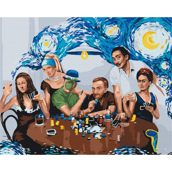 Картина по номерам Люди на картинах - Друзі-шедеври © Viktoriya Kovalenko