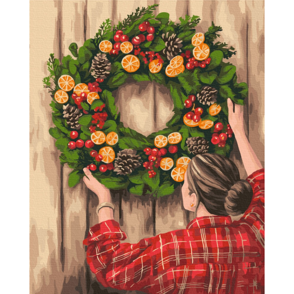 Картина по номерам Затишок, зима, Новий рік, Різдво - Festive decor