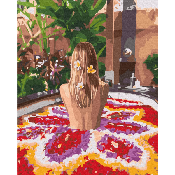 Картина по номерам Люди на картинах - Квітка Балі