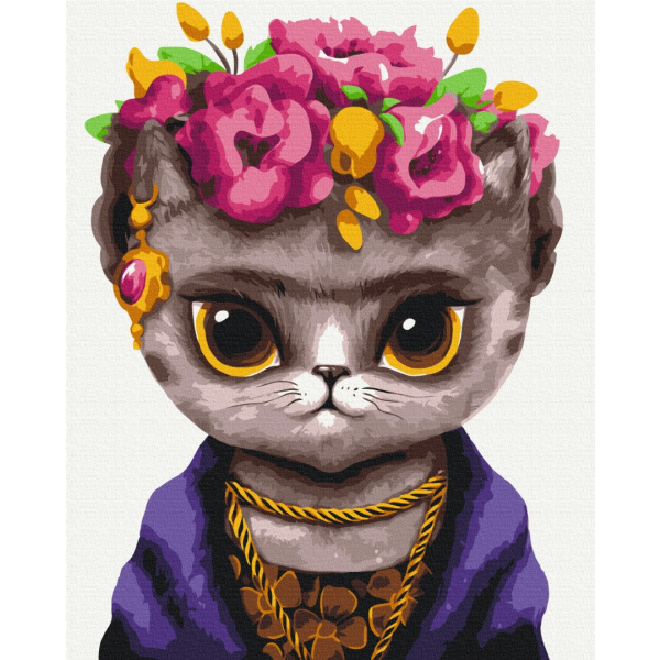 Картина по номерам Тварини, птахи та риби - Кошка Фрида ©Марианна Пащук