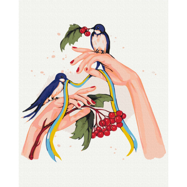 Картина по номерам Тварини, птахи та риби - В руках надія ©Alla Berezovska