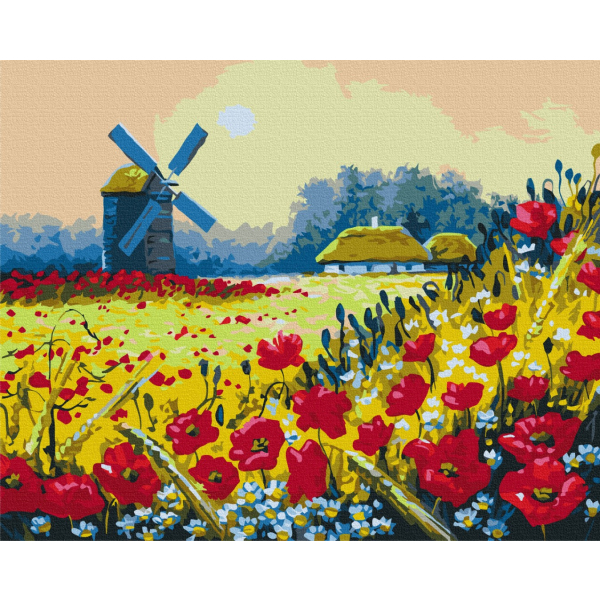 Картина по номерам Українські міста та ландшафти - Макове поле