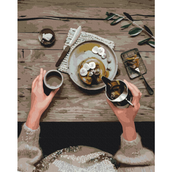 Картина по номерам Натюрморти - Панкейки на сніданок