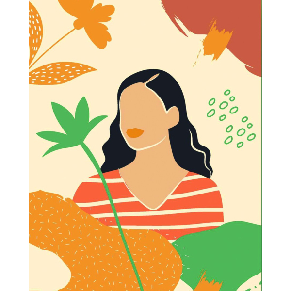 Картина по номерам Для початківців - Триптих Летний стиль 1