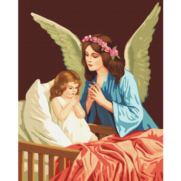 Картина по номерам Люди на картинах - Winged with prayer