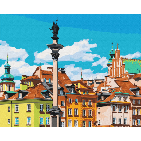 Картина по номерам Города - Замкова площа. Варшава