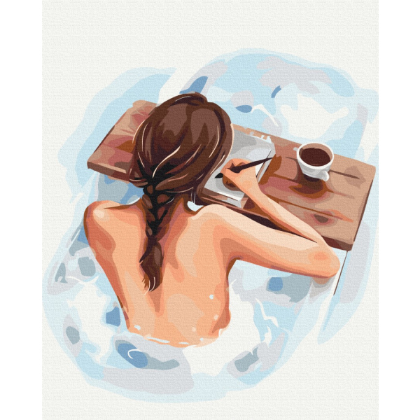 Картина по номерам Люди на картинах - Time for yourself ©Alla Berezovska