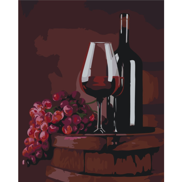 Картина по номерам Натюрморти - Келих червоного © Valentyna Ivanova