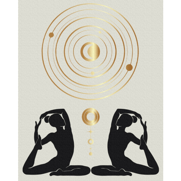 Картина по номерам Люди на картинах - Мистецтво гармонії № 3