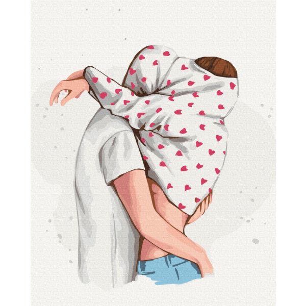 Картина по номерам Люди на картинах - Обійми © Alla Berezovska