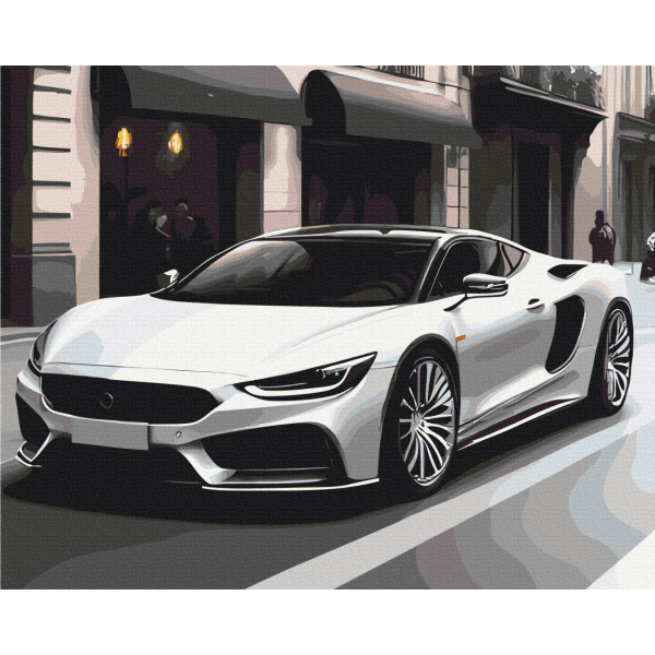 Картина по номерам Кораблі, автомобілі та літаки - Авто в мегаполісі