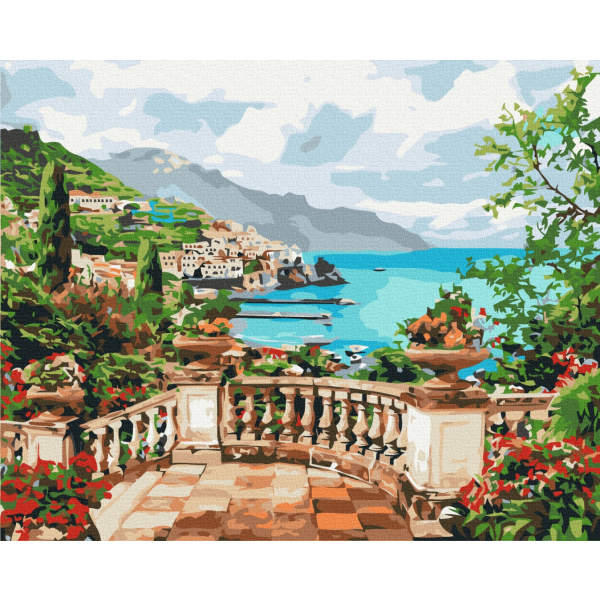 Картина по номерам Города - Вид на море