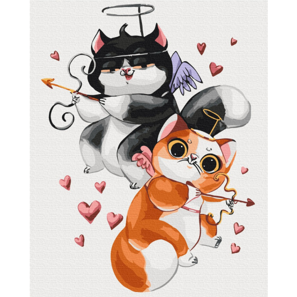 Картина по номерам Тварини, птахи та риби - ЛяМурчики © Kateryna Branchukova