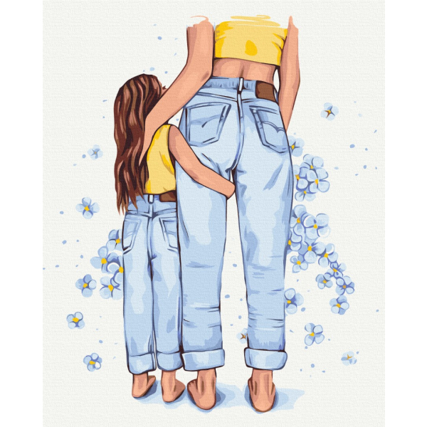 Картина по номерам Люди на картинах - Мамин стиль © Alla Berezovska