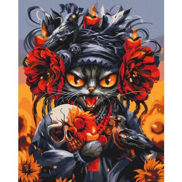 Картина по номерам Тварини, птахи та риби - Revenge cat © Marianna Pashchuk