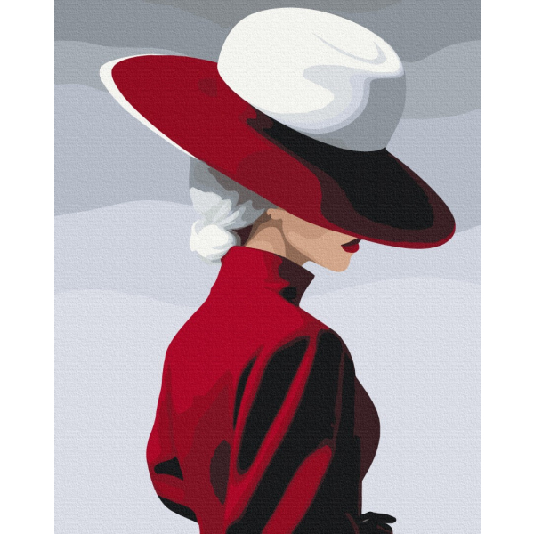 Картина по номерам Люди на картинах - Красный бархат