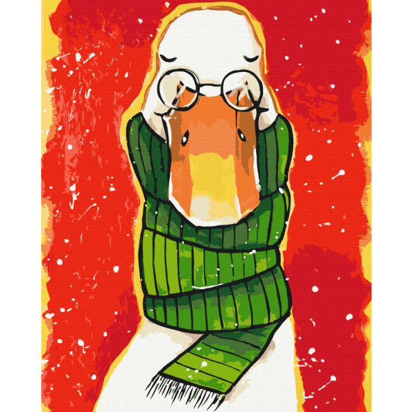 Картина по номерам Тварини, птахи та риби - Теплый шарф © ANNART